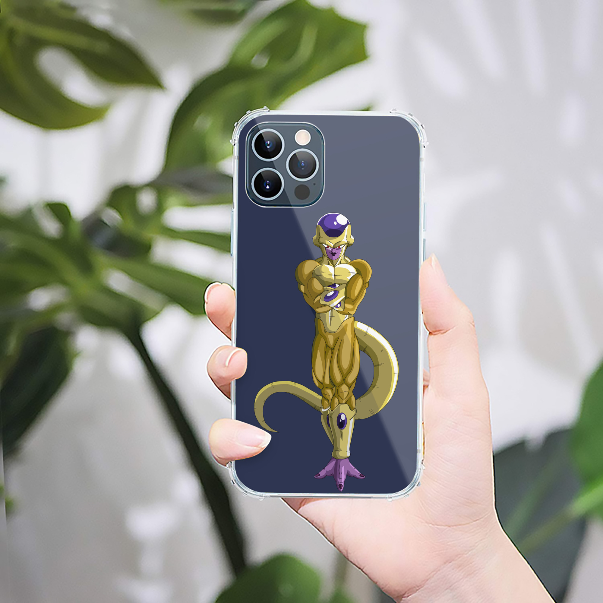 （画像用） ドラゴンボール フリーザ DRAGON BALL Frieza 【iPhone 12シリーズ対応】透明スマホケース（クリアソフトケース）